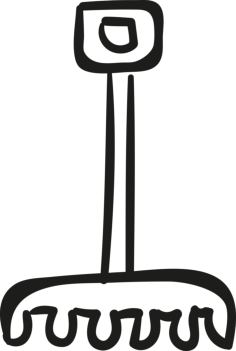 Gardening Rake Sketch Drawing Svg, Free Vectors File